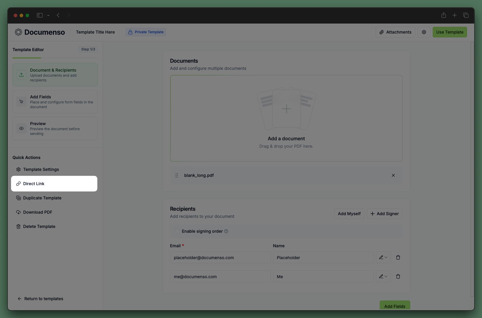 Document direct link